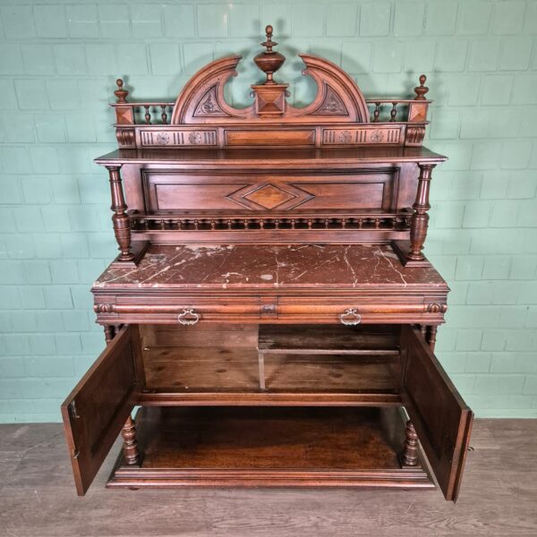 Kredenz Buffetschrank Gründerzeit 1880 Eiche – Bild 12