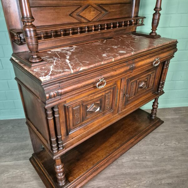 Kredenz Buffetschrank Gründerzeit 1880 Eiche – Bild 8