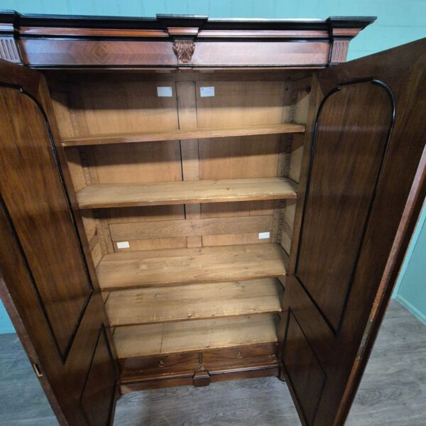 Kleiderschrank Schrank Gründerzeit 1880 Nussbaum – Bild 11