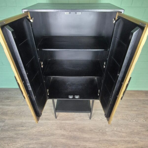 Schrank My Sons Gold-Schwarz Massivholz 0,70 m – Bild 11