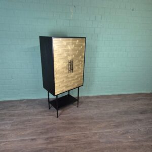 Schrank My Sons Gold-Schwarz Massivholz 0,70 m