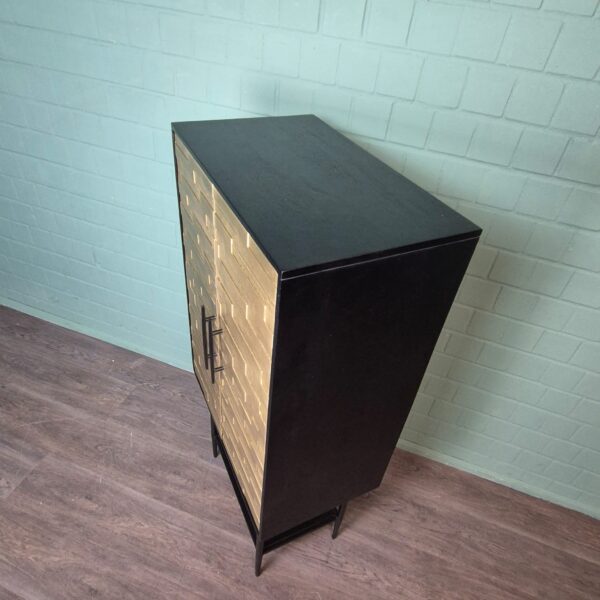 Schrank My Sons Gold-Schwarz Massivholz 0,70 m – Bild 4