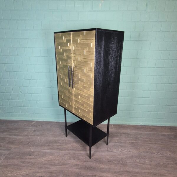Schrank My Sons Gold-Schwarz Massivholz 0,70 m – Bild 3