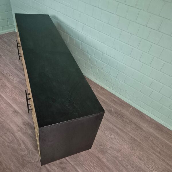 Anrichte Sideboard My Sons Gold-Schwarz Massivholz 1,80 m – Bild 8
