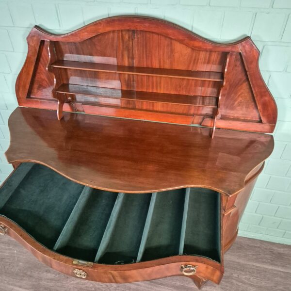 Klappkommode Schmuckkommode Biedermeier 1850 Mahagoni – Bild 17