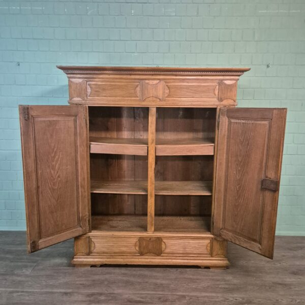 Kleiderschrank Schrank Biedermeier 1800 Eiche – Bild 13