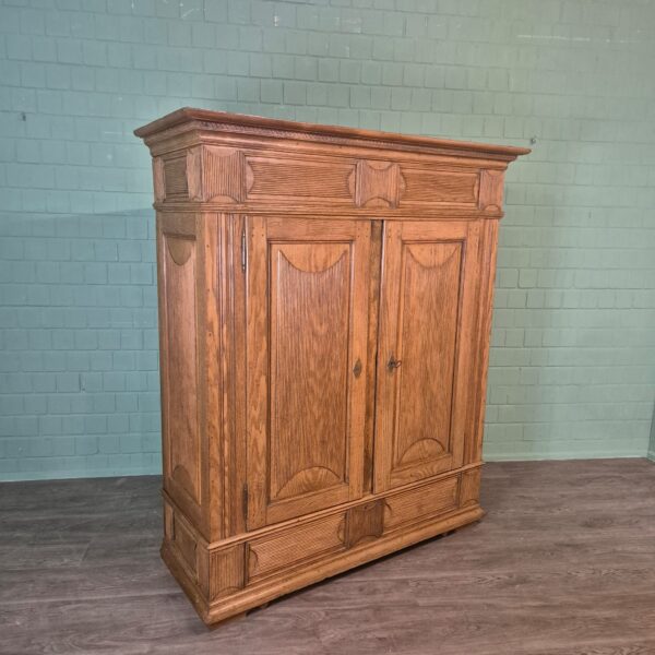 Kleiderschrank Schrank Biedermeier 1800 Eiche – Bild 3