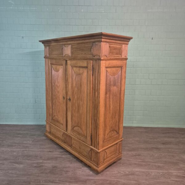 Kleiderschrank Schrank Biedermeier 1800 Eiche – Bild 4