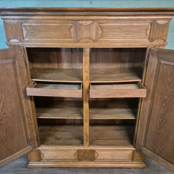 Kleiderschrank Schrank Biedermeier 1800 Eiche – Bild 14