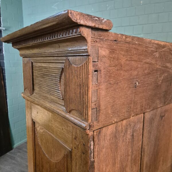 Kleiderschrank Schrank Biedermeier 1800 Eiche – Bild 20