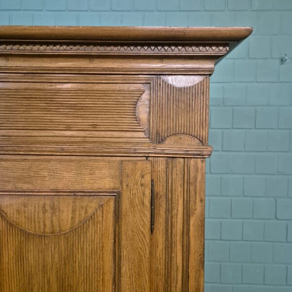 Kleiderschrank Schrank Biedermeier 1800 Eiche – Bild 11