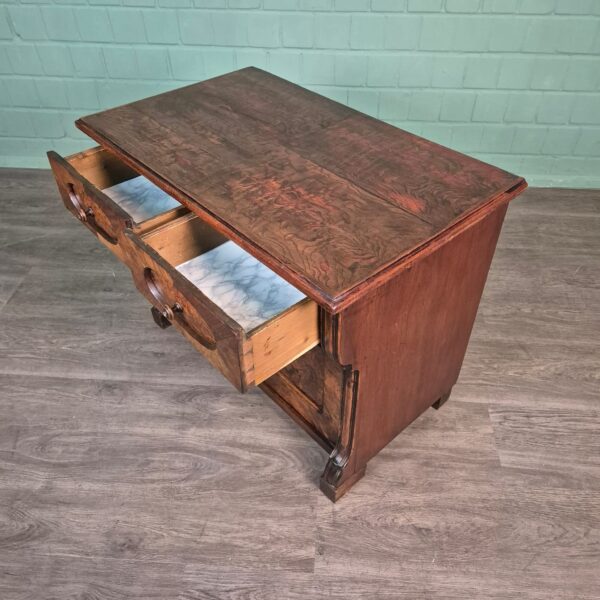 Anrichte Halbschrank Louis Philippe 1860 Nussbaum – Bild 10