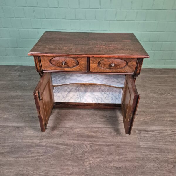 Anrichte Halbschrank Louis Philippe 1860 Nussbaum – Bild 8