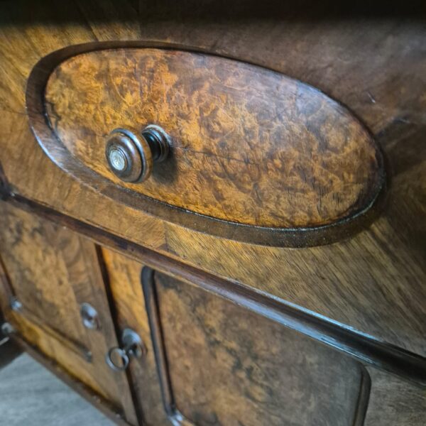 Anrichte Halbschrank Louis Philippe 1860 Nussbaum – Bild 5