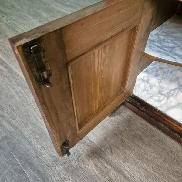 Anrichte Halbschrank Louis Philippe 1860 Nussbaum – Bild 9