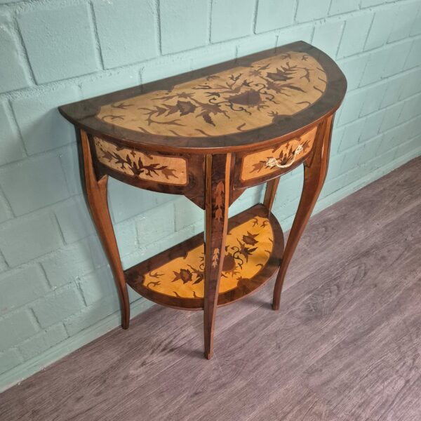 Wandtisch Konsolentisch Neubarock Nussbaum – Bild 2