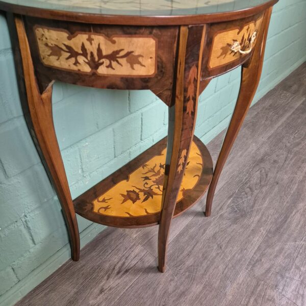 Wandtisch Konsolentisch Neubarock Nussbaum – Bild 6