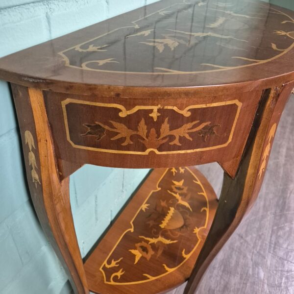 Wandtisch Konsolentisch Neubarock Nussbaum – Bild 3