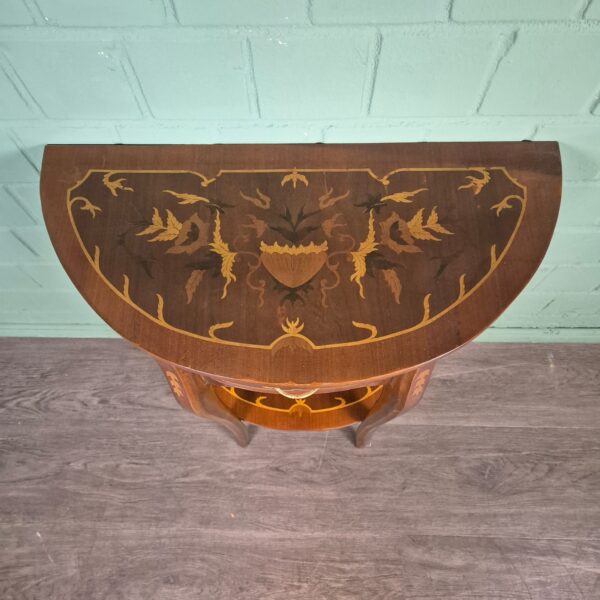 Wandtisch Konsolentisch Neubarock Nussbaum – Bild 2