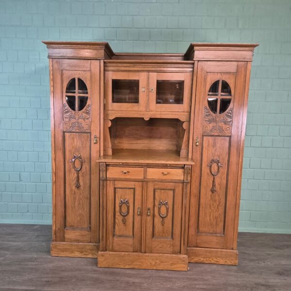 Buffetschrank Schrank Jugendstil 1900 Eiche – Bild 2