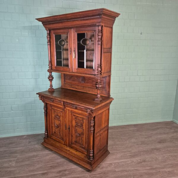 Buffetschrank Schrank Jugendstil 1900 Eiche – Bild 3