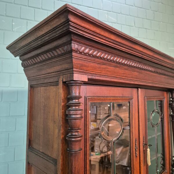 Buffetschrank Schrank Jugendstil 1900 Eiche – Bild 5