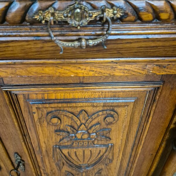 Buffetschrank Schrank Jugendstil 1900 Eiche – Bild 10