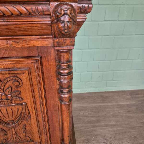 Buffetschrank Schrank Jugendstil 1900 Eiche – Bild 11