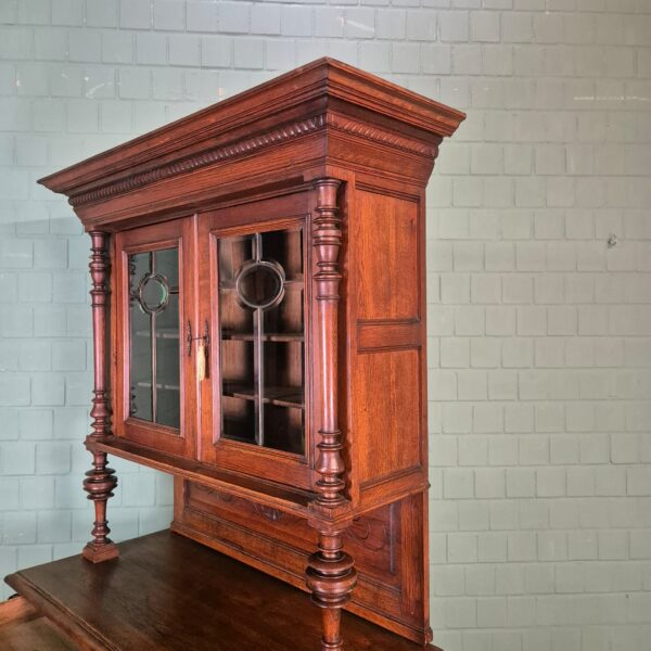 Buffetschrank Schrank Jugendstil 1900 Eiche – Bild 18