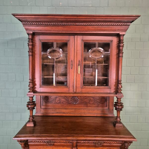 Buffetschrank Schrank Jugendstil 1900 Eiche – Bild 17