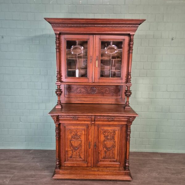 Buffetschrank Schrank Jugendstil 1900 Eiche – Bild 2