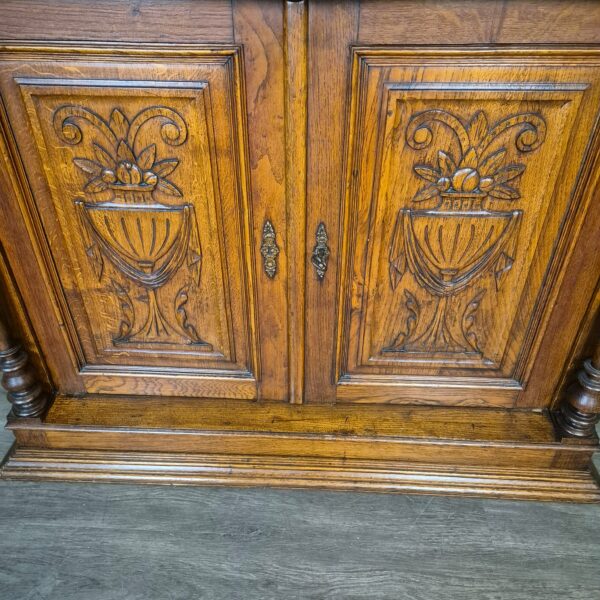 Buffetschrank Schrank Jugendstil 1900 Eiche – Bild 8