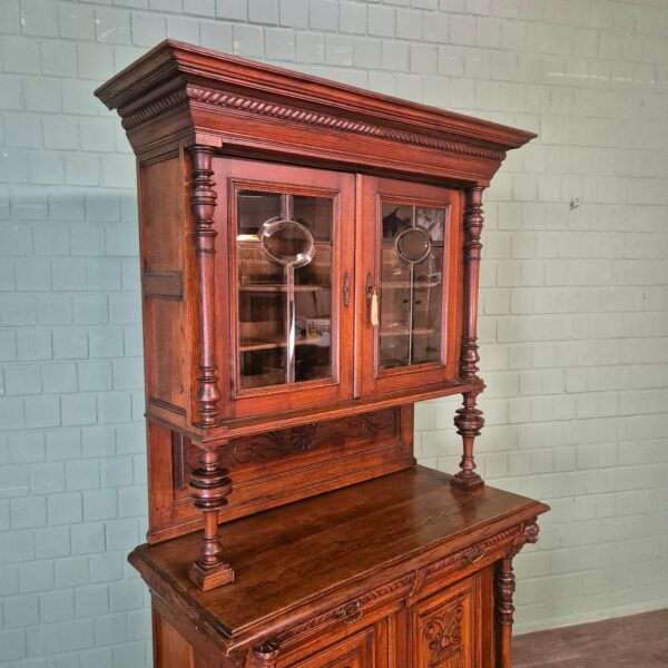 Buffetschrank Schrank Jugendstil 1900 Eiche – Bild 4