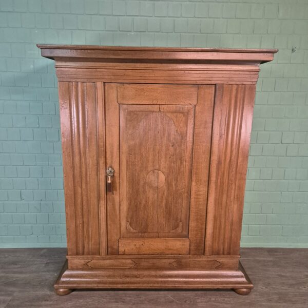 Kleiderschrank Schrank Biedermeier 1800 Eiche – Bild 2