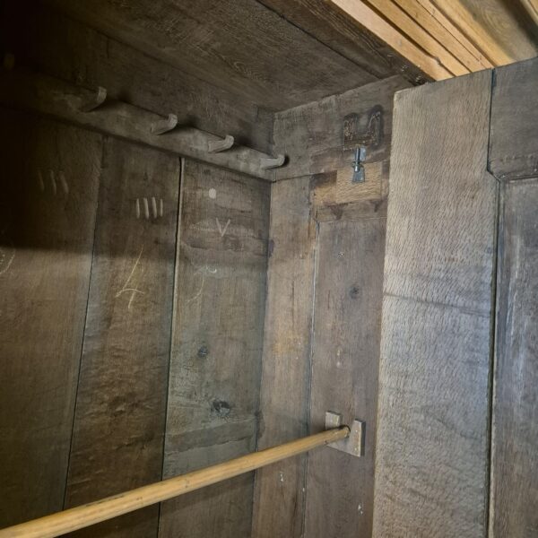 Kleiderschrank Schrank Biedermeier 1800 Eiche – Bild 13