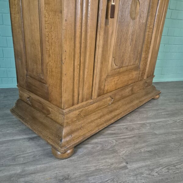 Kleiderschrank Schrank Biedermeier 1800 Eiche – Bild 5