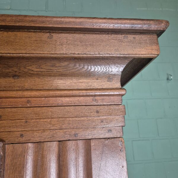 Kleiderschrank Schrank Biedermeier 1800 Eiche – Bild 10