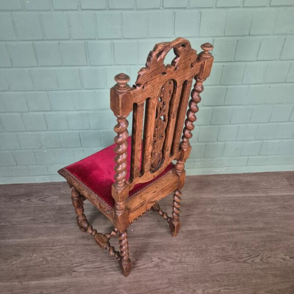 Stühle Set Stuhl Gründerzeit 1880 Eiche – Bild 8