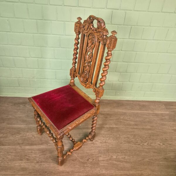 Stühle Set Stuhl Gründerzeit 1880 Eiche – Bild 5