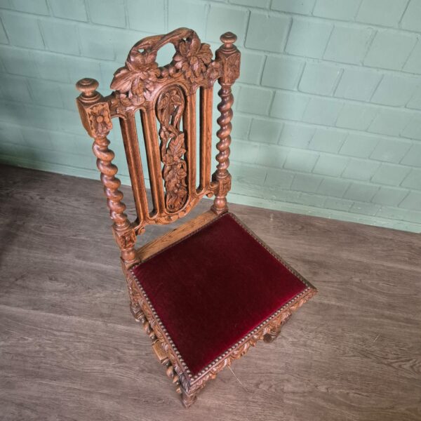 Stühle Set Stuhl Gründerzeit 1880 Eiche – Bild 4