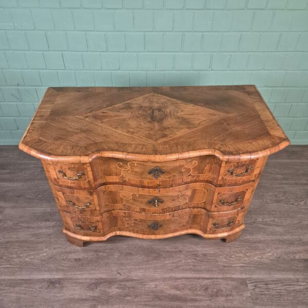 Barockkommode Kommode Barock 1770 Nussbaum – Bild 3
