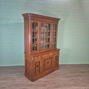 Vitrine Bücherschrank Jugendstil 1900 Eiche