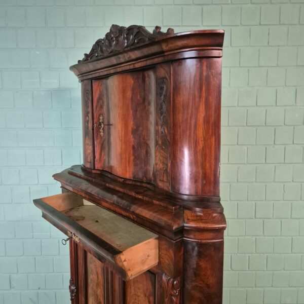 Eckschrank Biedermeier 1840 Mahagoni – Bild 19