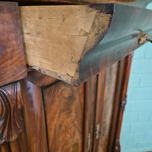 Eckschrank Biedermeier 1840 Mahagoni – Bild 21