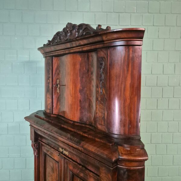 Eckschrank Biedermeier 1840 Mahagoni – Bild 11
