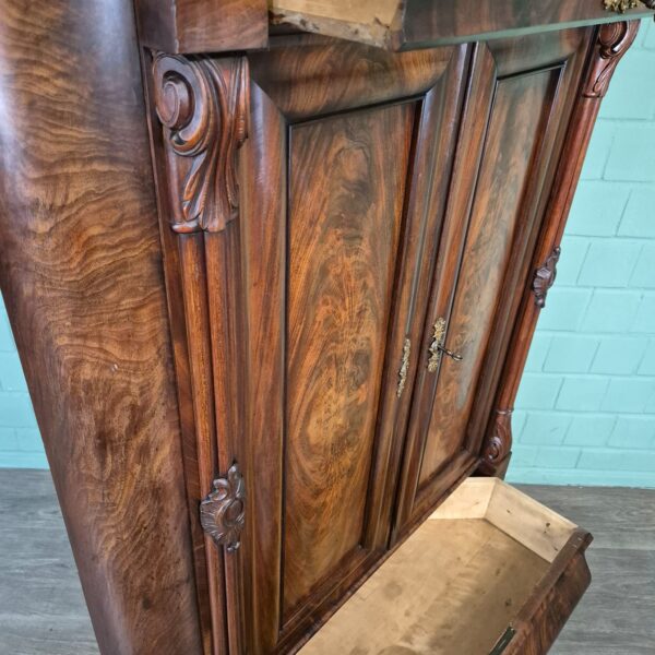 Eckschrank Biedermeier 1840 Mahagoni – Bild 22
