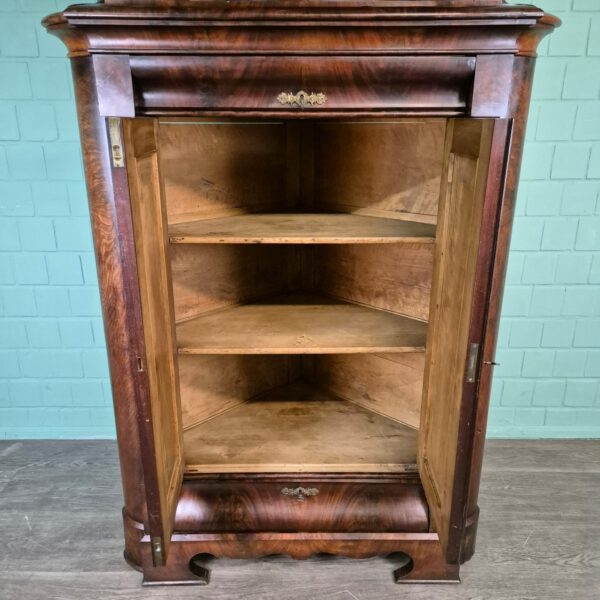 Eckschrank Biedermeier 1840 Mahagoni – Bild 15