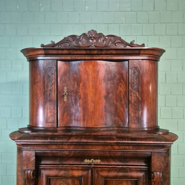 Eckschrank Biedermeier 1840 Mahagoni – Bild 12
