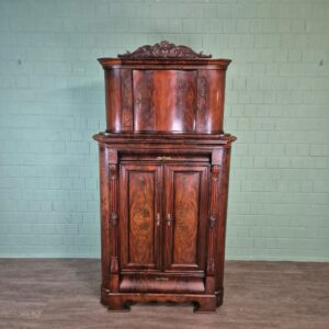 Eckschrank Biedermeier 1840 Mahagoni
