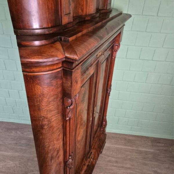 Eckschrank Biedermeier 1840 Mahagoni – Bild 5